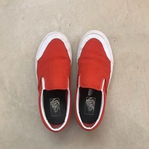 orange slip on vans